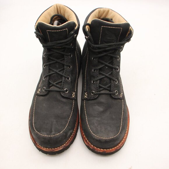 Georgia Boot Small Batch Wedge Men\'s Size 9.5 M Black Leather Lace Up main image 10